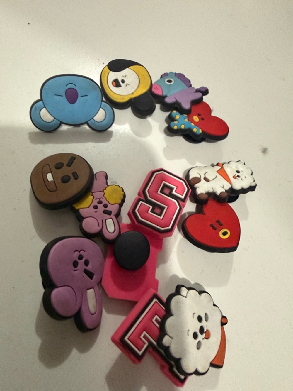 BT21 Character Shoe Charms - Multicolor